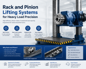 Rack and pinion lifting